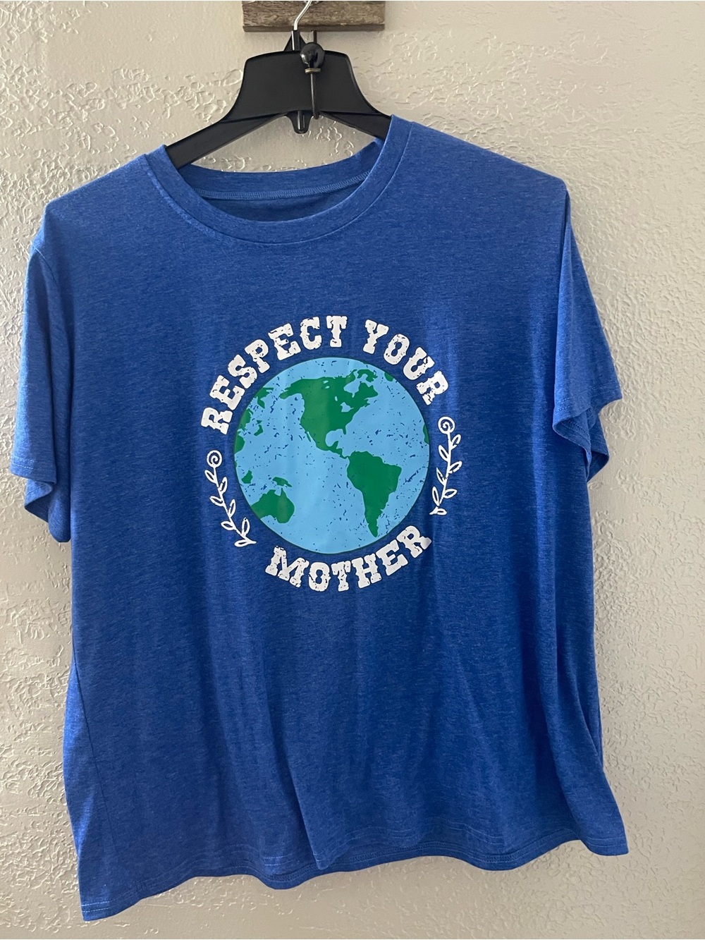 Respect Your Mother Blue Graphic Tee XXL